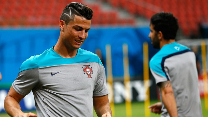 Cristiano Ronaldo new haircut in the 2014 FIFA World Cup, in Brazil