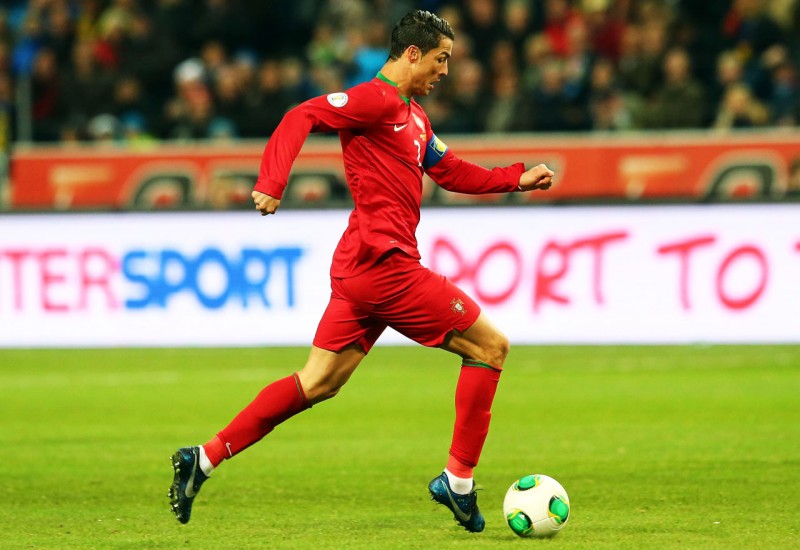 Cristiano Ronaldo in his top speed