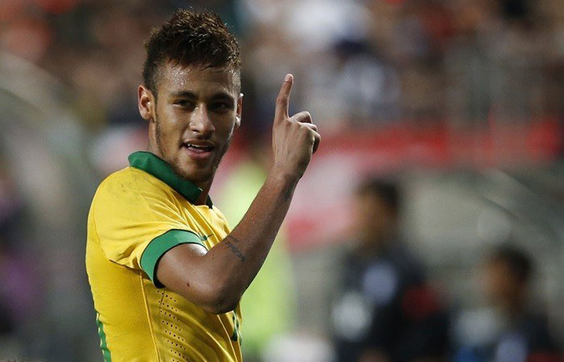 Neymar - Brazil forward in the World Cup 2014