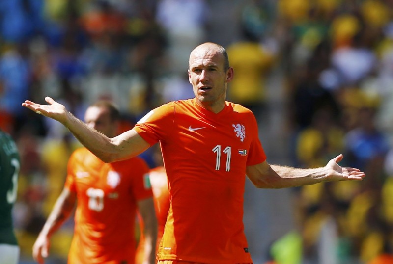 Arjen Robben in the Netherlands FIFA World Cup 2014