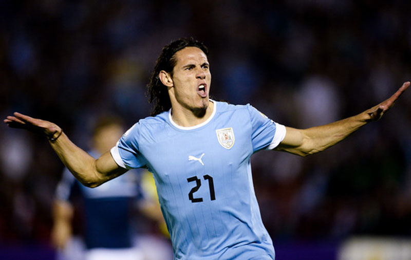 Edinson Cavani, Uruguay's striker