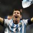 Lionel Messi celebration after Argentina's qualification to the FIFA World Cup final