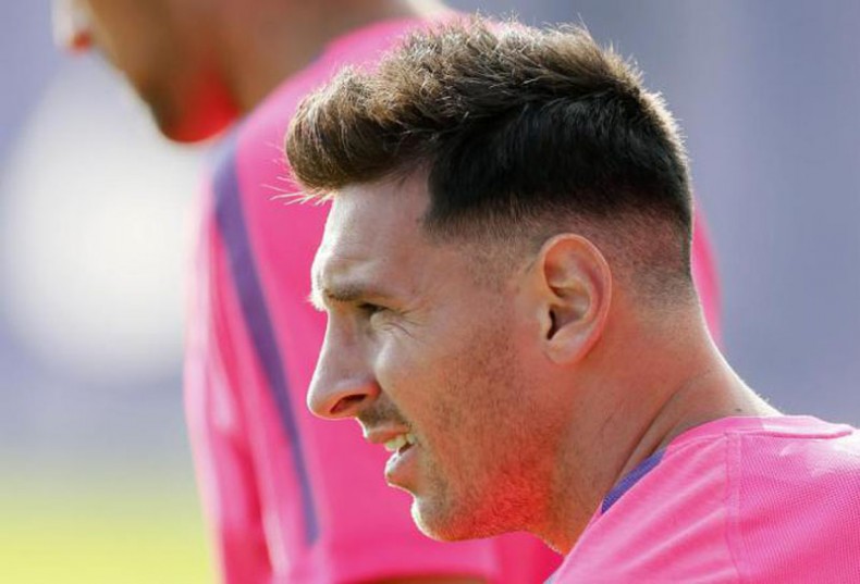 Lionel Messi new haircut and hairstyle in 2014-2015