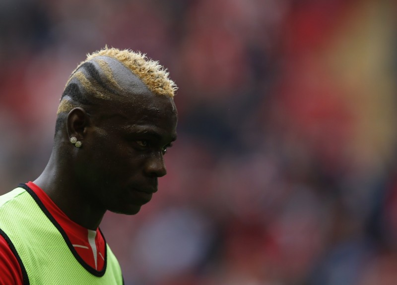 Mario Balotelli haircut and style in Liverpool