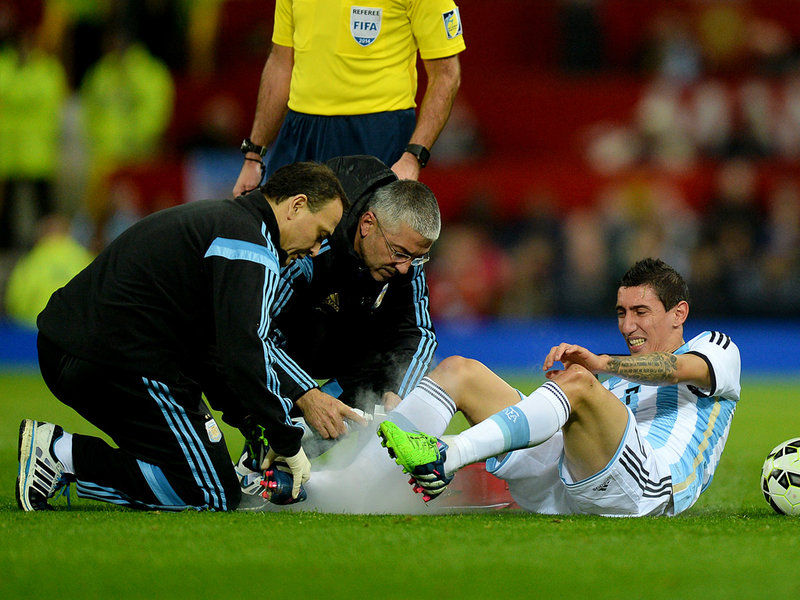 Angel Di María injury in Argentina vs Portugal
