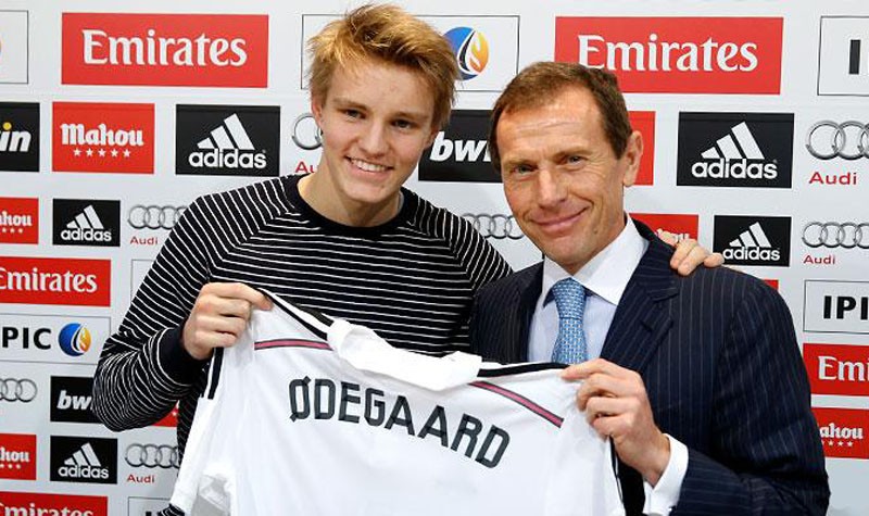 Martin Odegaard presented as a new Real Madrid player for 2015