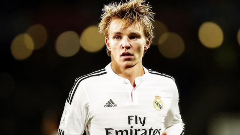 Martín Odegaard in Real Madrid's jersey 2015