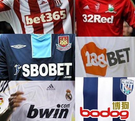 Football jerseys and betting sponsorships
