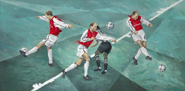 Dennis Bergkamp dream dribble and goal wallpaper in Newcastle vs Arsenal in 2002