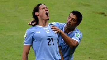 Edinson Cavani and Luis Suarez in Uruguay National Team
