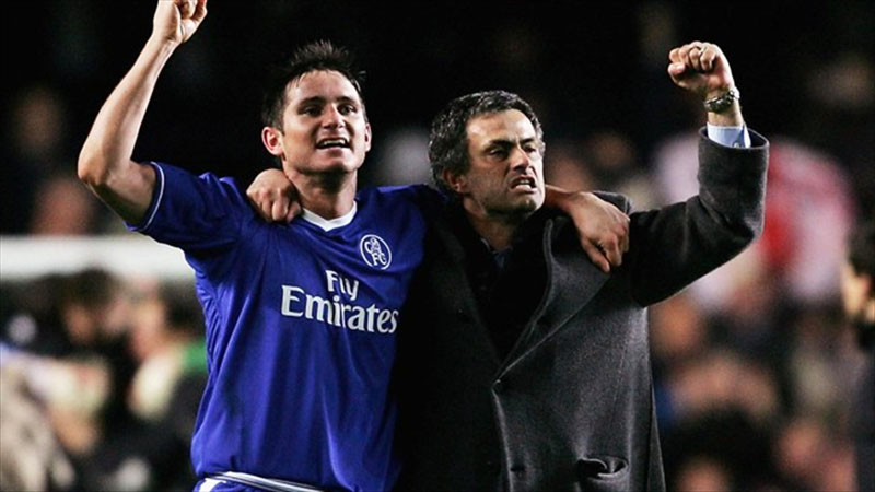 José Mourinho and Frank Lampard, Chelsea legends