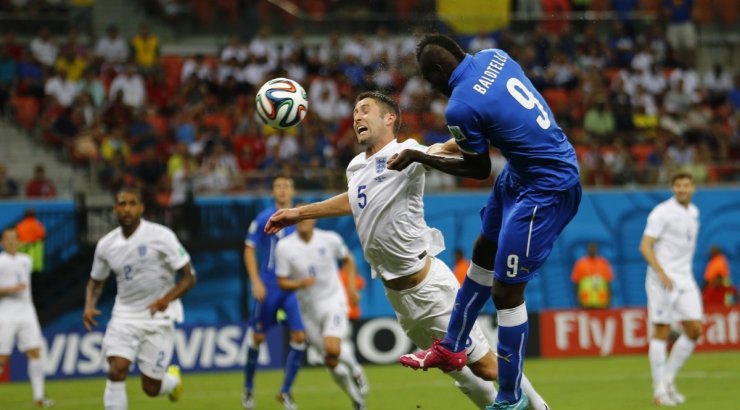 Mario Balotelli header goal in Italy vs England, at the 2014 FIFA World Cup