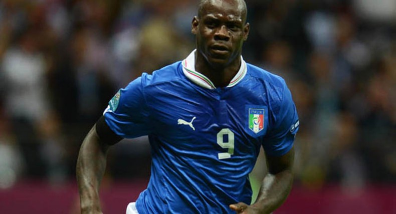Mario Balotelli Italy number 9 at the FIFA World Cup 2014