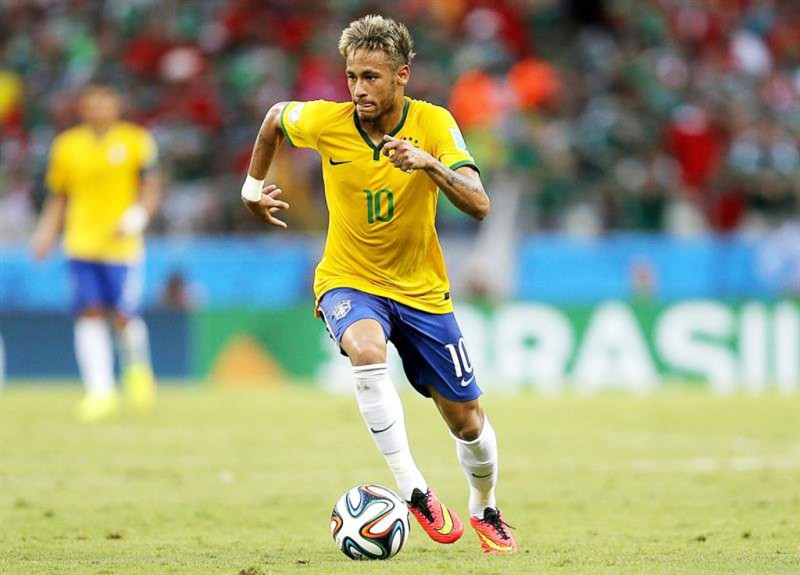 Neymar in the Brazilian National Team, at the FIFA World Cup 2014