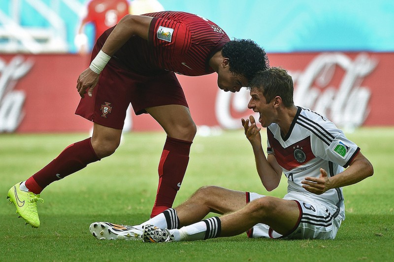 Pepe headbutt to Thomas Muller, in the FIFA World Cup 2014