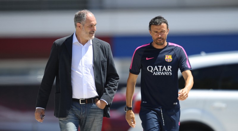 Andoni Zubizarreta and Luis Enrique, in FC Barcelona 2014-15