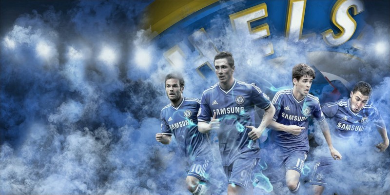 Chelsea FC wallpaper with Mata, Torres, Oscar and Hazard