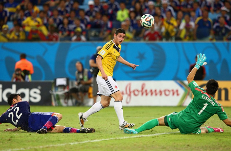 James Rodríguez goal for Colombia, in the 2014 FIFA World Cup