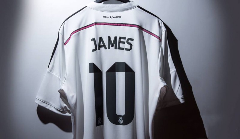 James Rodríguez new jersey number 10 in Real Madrid