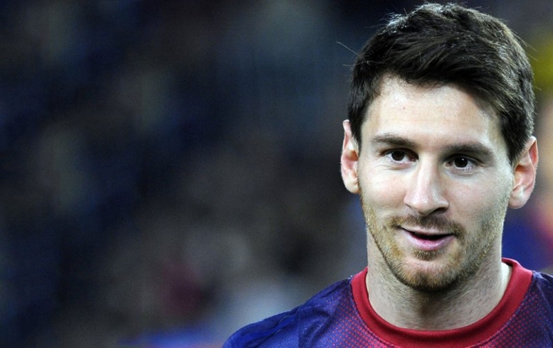 Lionel Messi happy face