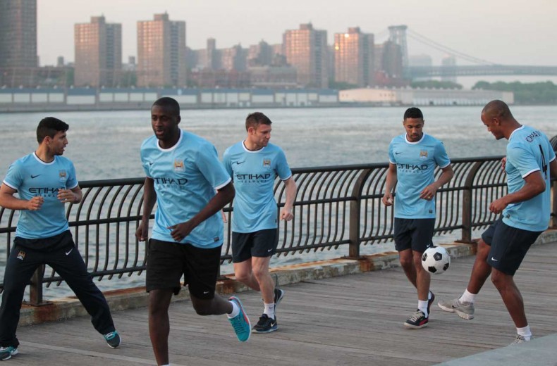 Manchester City players ready for pre-season 2014-2015