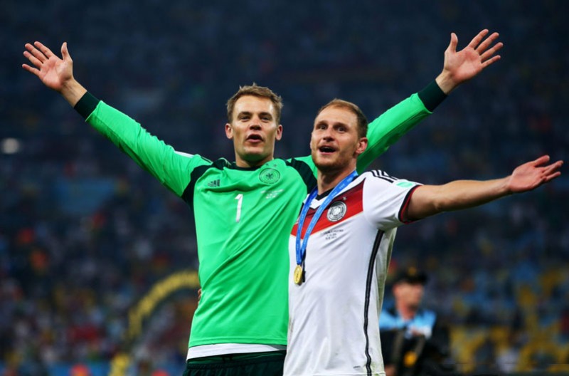 Manuel Neuer and Howedes, Germany World Champions