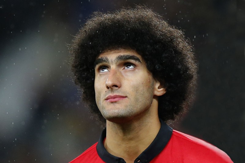 Marouane Fellaini afro hair, in Manchester United
