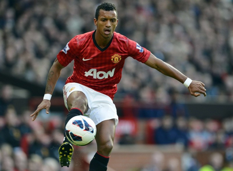 Nani in action for Manchester United