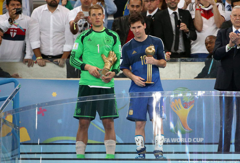 Neuer and Messi, FIFA World Cup best players