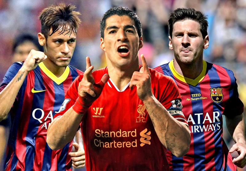 Neymar, Suarez and Messi, Barcelona attacking trio for 2014-2015