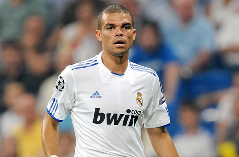 Pepe shaved head in Real Madrid