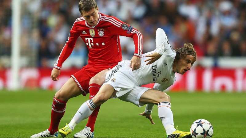 Toni Kroos vs Luka Modric, in Bayern Munich vs Real Madrid