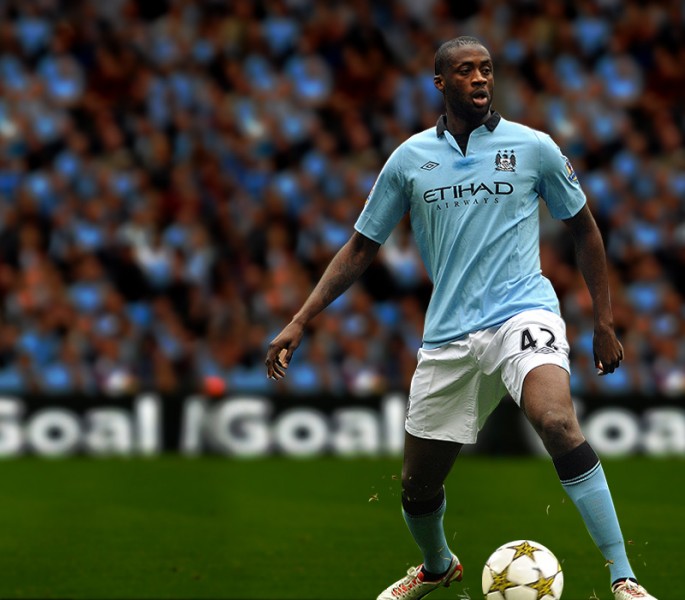 Yaya Touré dominating midfielder in Manchester City