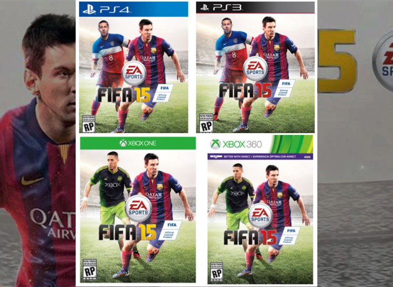 FIFA 15 box covers all platforms