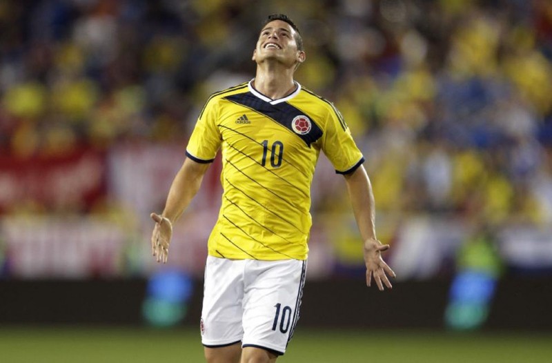 James Rodríguez in Colombia in 2014-2015