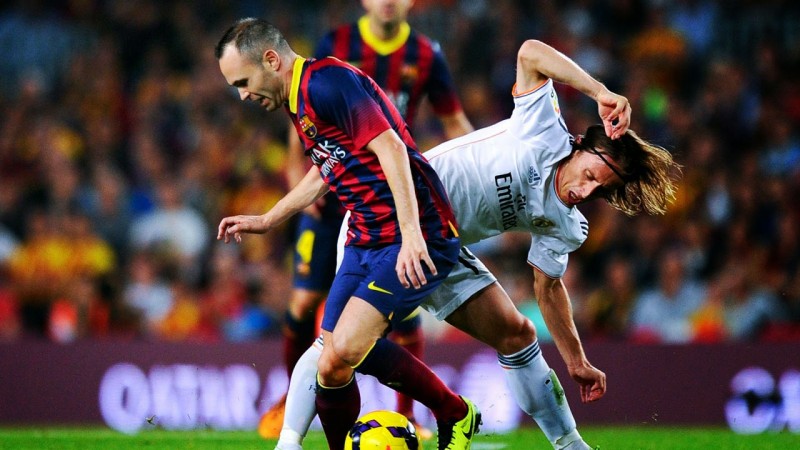 Iniesta vs Modric, in Barcelona vs Real Madrid