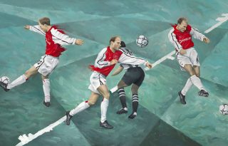Dennis Bergkamp dream dribble and goal wallpaper in Newcastle vs Arsenal in 2002