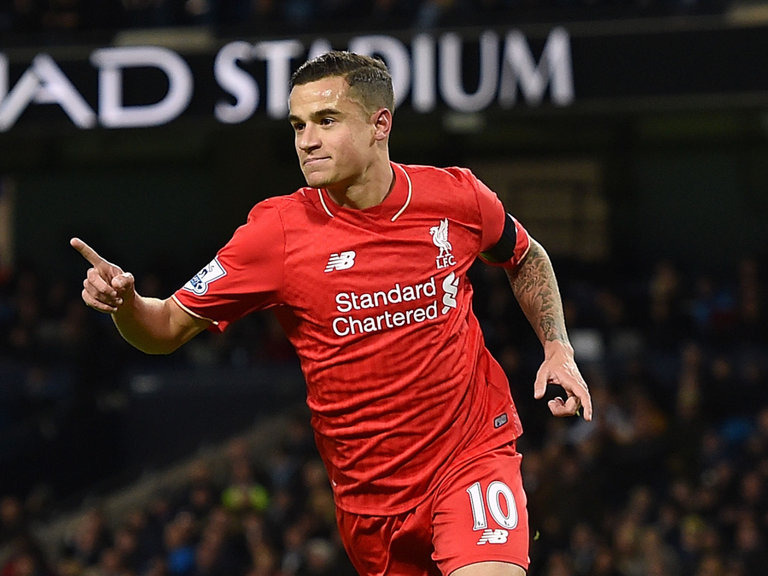 Coutinho in Liverpool in 2016