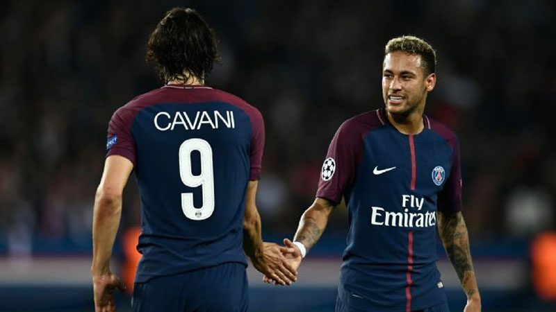 Cavani and Neymar in PSG