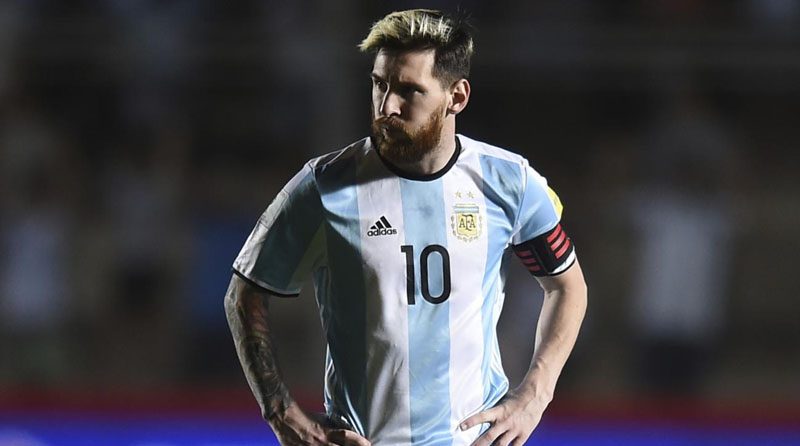 Argentina's captain, Lionel Messi