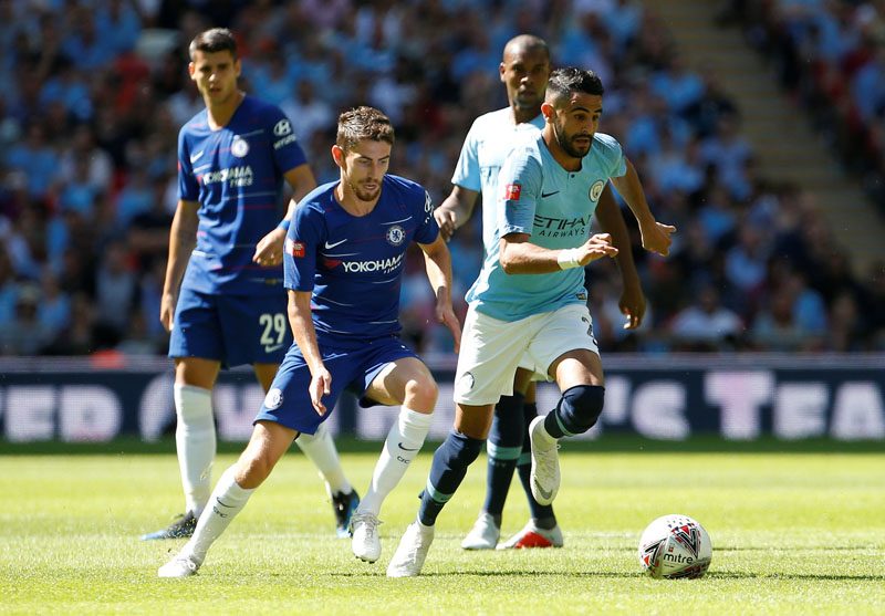 Man City beat Chelsea 2-0 in the Community Shield in 2018