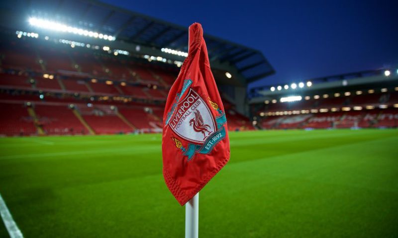 Liverpool stadium corner flag