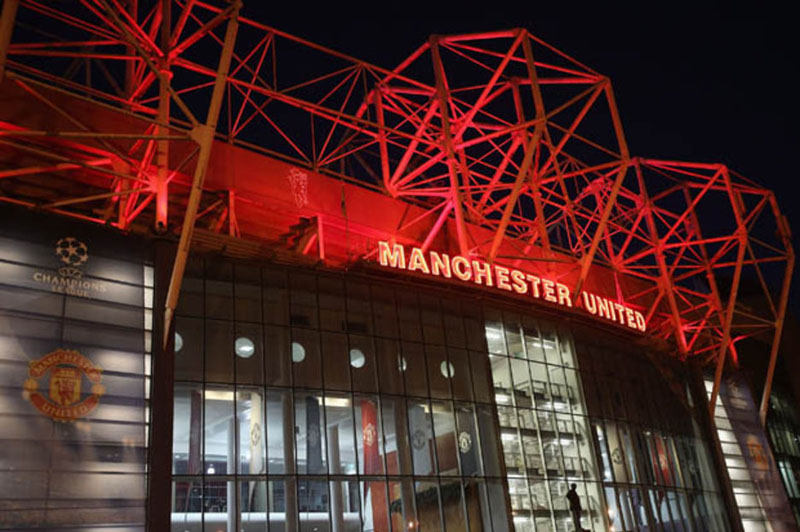Manchester United stadium front