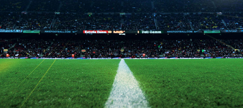 A football pitch level photo