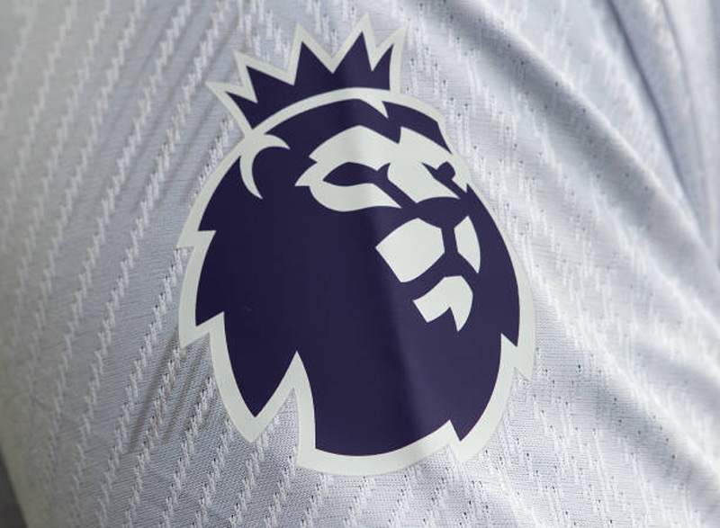 Premier League symbol on the sleeve of the shirt